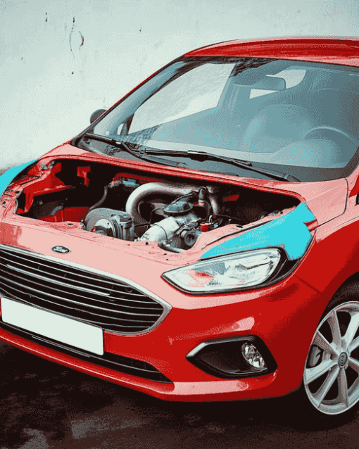 Fiesta Car Engines Diamond Painting