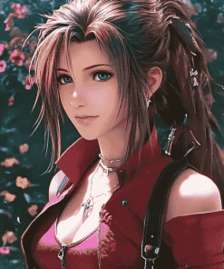 Final Fantasy Aerith Diamond Painting