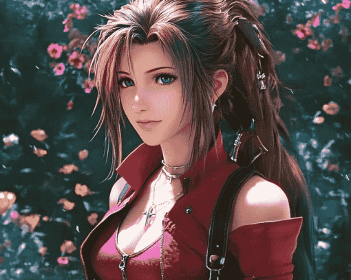 Final Fantasy Aerith Diamond Painting