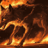 Fire Wolves Diamond Painting