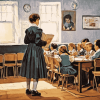 First Day Classroom Vintage Diamond Painting