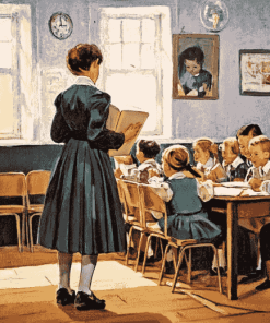 First Day Classroom Vintage Diamond Painting