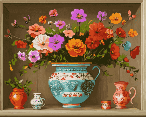 Floral Cartoon Diamond Painting