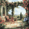 Floral Pergola Landscape Diamond Painting