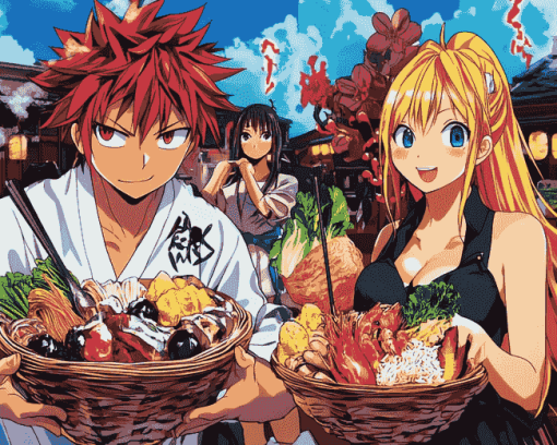 Food Wars Anime Diamond Painting