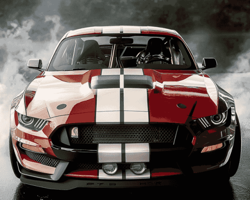 Ford Shelby GT350R Engine Diamond Painting