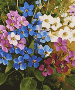 Forget Me Not Blossoms Diamond Painting