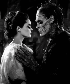 Frankenstein and Bride Movie Diamond Painting