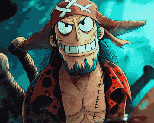 Franky Straw Hat Pirate Animation Diamond Painting