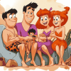 Fred Flintstone Cartoon Diamond Painting