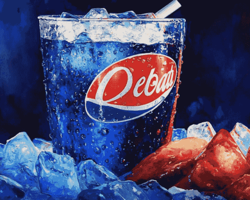 Frozen Pepsi Beverage Diamond Painting