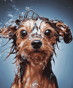 Funny Wet Puppy Diamond Painting