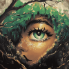 Gaia Eyes and Planet Art Diamond Painting