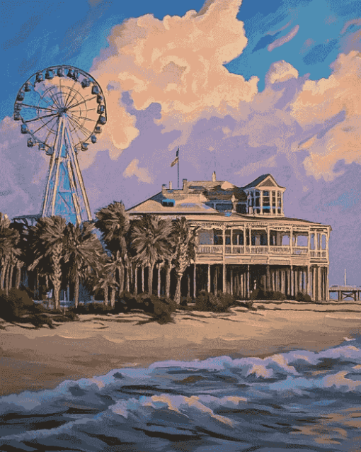 Galveston Island Seascapes Diamond Painting