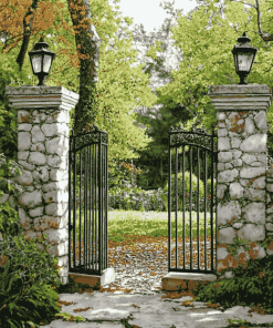 Garden Gate Landscape Diamond Painting