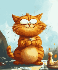 Garfield Cartoon Cat Diamond Painting