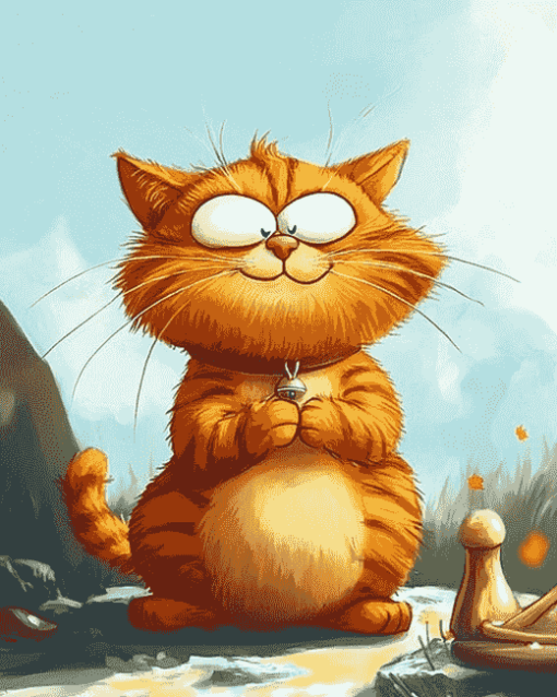 Garfield Cartoon Cat Diamond Painting