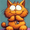 Garfield Cartoon Cat Diamond Painting