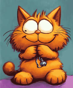 Garfield Cartoon Cat Diamond Painting