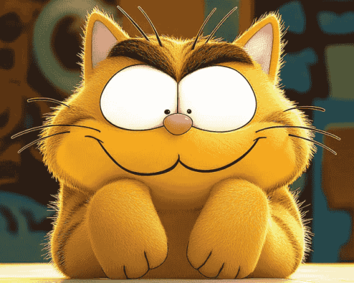 Garfield Cartoon Kitties Diamond Painting