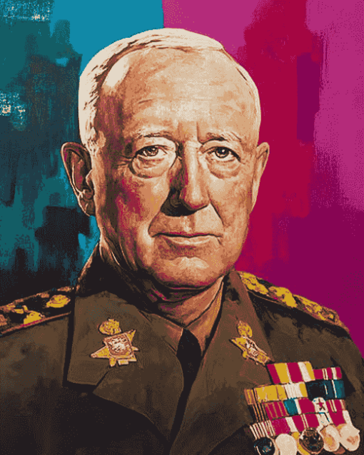 George Patton Military Diamond Painting