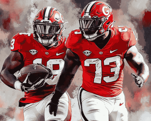 Georgia Bulldogs Football Stars Diamond Painting