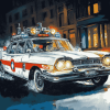 Ghostbusters Ecto 1 Car Diamond Painting