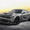 Gleaming Grey Dodge Hellcat Diamond Painting