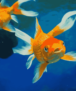 Gold Carp Fish Diamond Painting