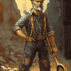 Gold Miner Cartoon Diamond Painting