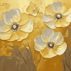 Golden Blossoms Diamond Painting