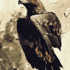 Golden Eagle Birds Diamond Painting