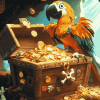 Golden Pirate Treasure Adventure Diamond Painting