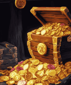 Golden Pirate Treasures Diamond Painting