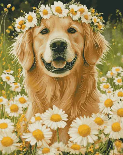 Golden Retrievers Puppy Diamond Painting