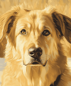 Golden Shepherd Puppies Diamond Painting