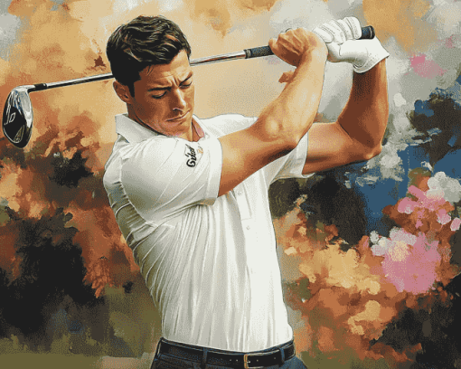 Golf Legend Viktor Hovland Diamond Painting