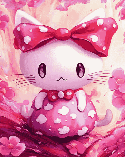 Gorgeous Hello Kitty Diamond Painting