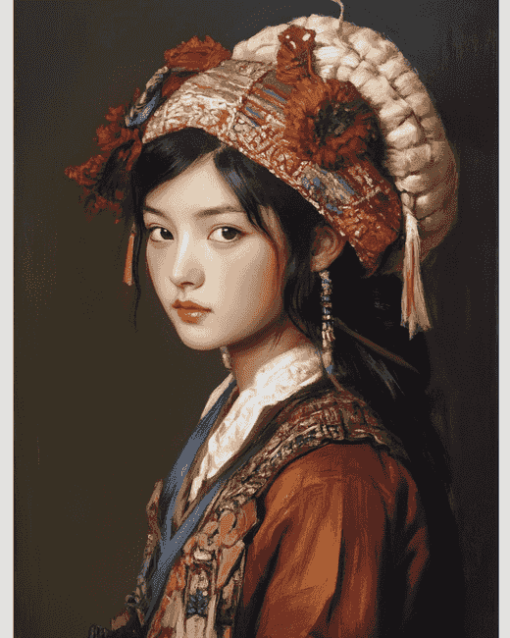 Gorgeous Tibetan Woman Diamond Painting