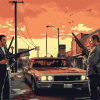 Grand Theft Auto Animation Diamond Painting