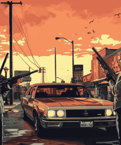 Grand Theft Auto Animation Diamond Painting