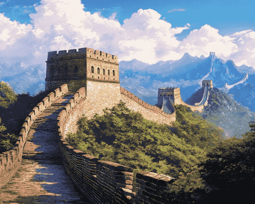 Great Wall of China Landscape Diamond Painting