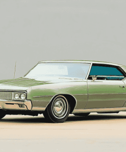 Green 1969 Oldsmobile Vintage Diamond Painting