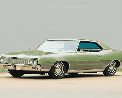 Green 1969 Oldsmobile Vintage Diamond Painting