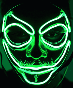 Green Neon Mask Animation Diamond Painting