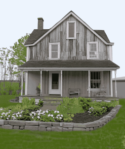 Grey Country House Diamond Painting