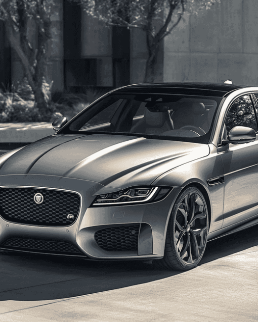 Grey Jaguar XF Luxury Diamond Painting