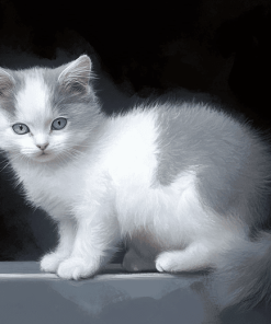 Grey and White Cats Diamond Painting