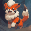 Growlithe Pokemon Anime Diamond Painting