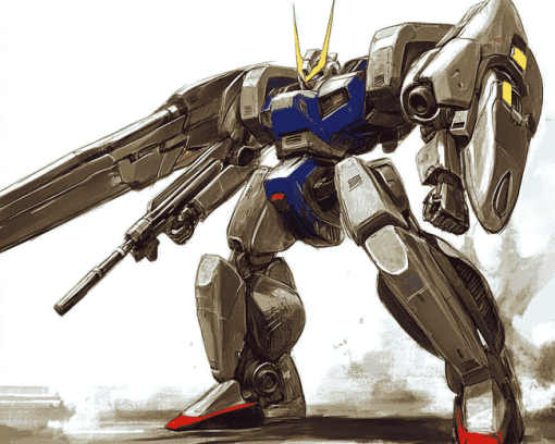 Gundam Wing Robot Anime Diamond Painting